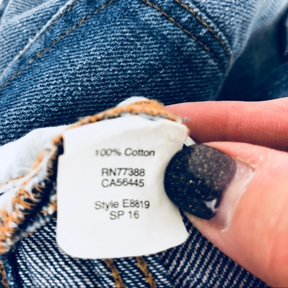 J Crew Liza Cuffed Denim Jean Shorts Distressed 31 - Picture 6 of 6